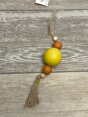 NWT Adams & Co Awesome Fall Colors Beaded Hanging Accent w Tassel